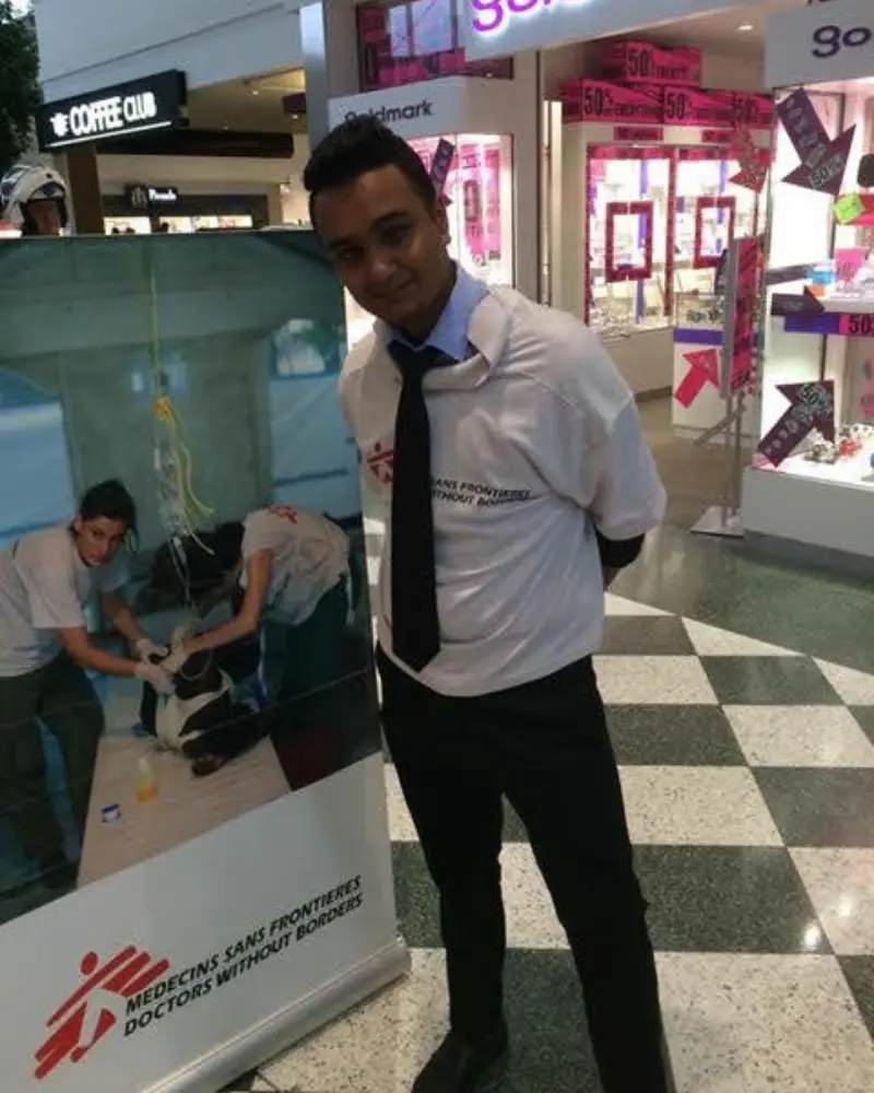 Chirag Fundraising For Doctors Without Borders in Brisbane QLD