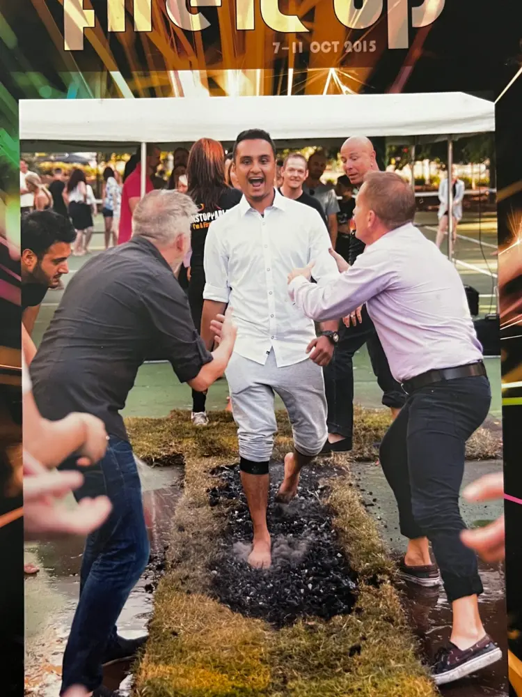 Chirag Selot Firewalking With Kurek Ashley
