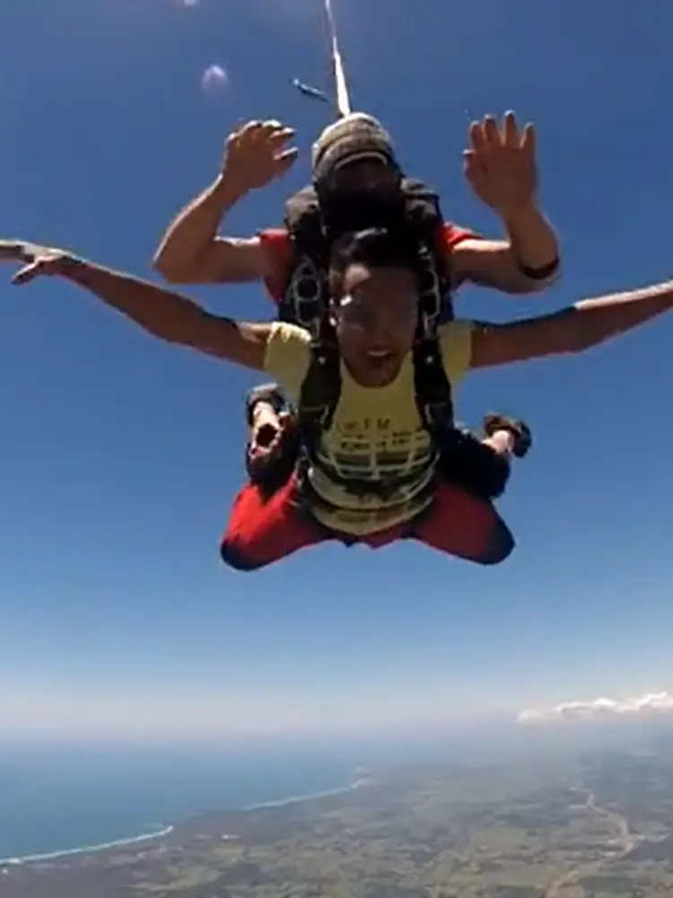 Chirag Selot Skydiving at Byron Bay NSW Chirag Selot Skydiving at Byron Bay NSW